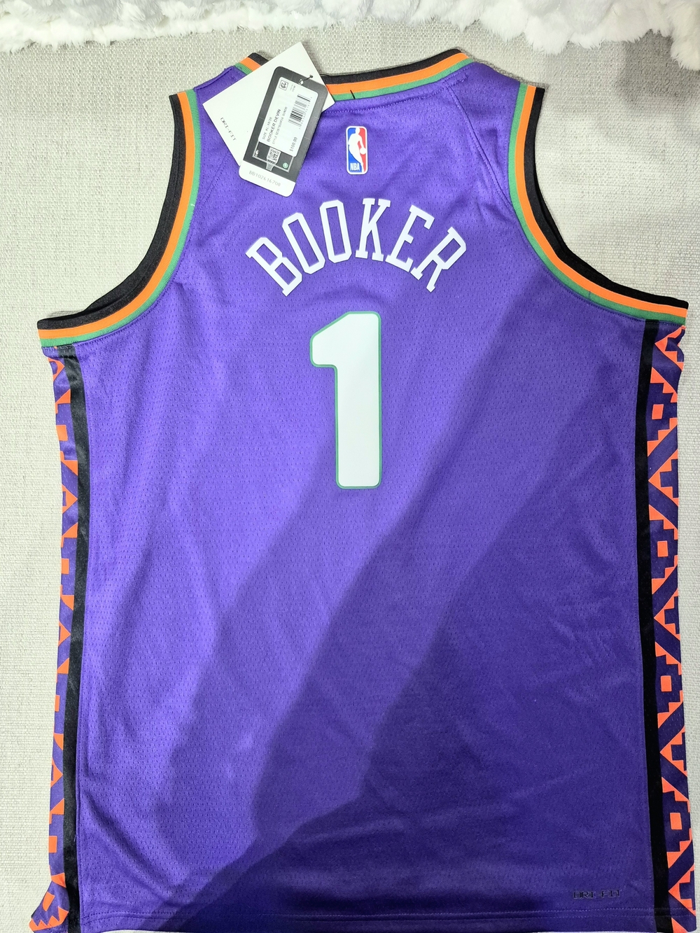 NWT Nike Phoenix Suns Devin Booker "The Valley" City Edition Jersey - Youth XL
